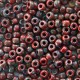 Miyuki rocailles Perlen 8/0 - Opaque picasso red 8-4513